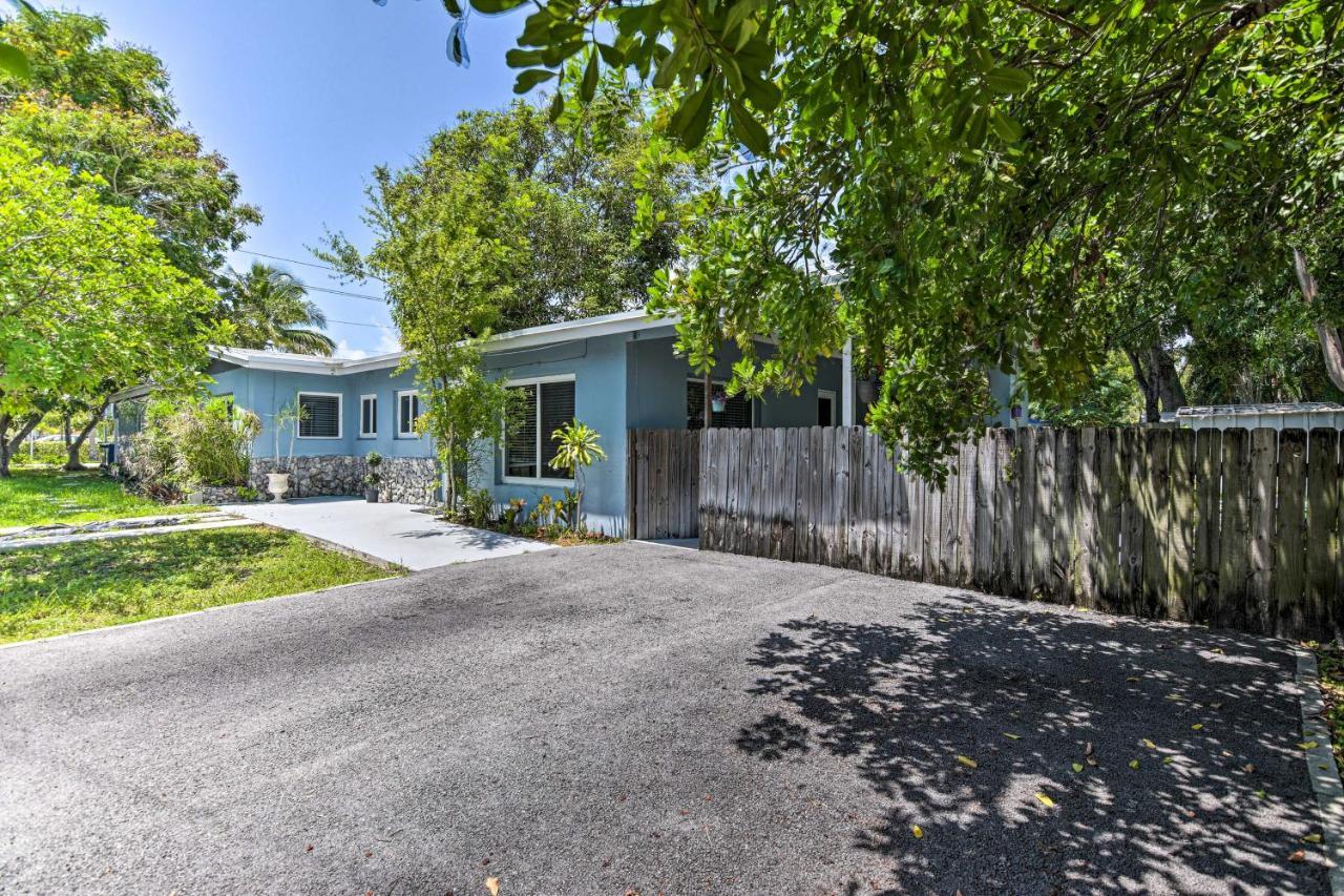 Shady And Eclectic Fort Lauderdale Dwelling With Yard! Exterior foto